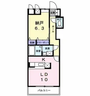グリンデルワルト【5階】の間取り