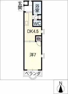 レジデンスゆたか【2階】の間取り