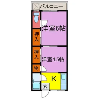 大崎荘【8号室】の間取り
