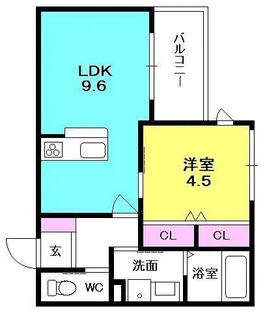 ヘーベルメゾンJR西宮【203号室】の間取り