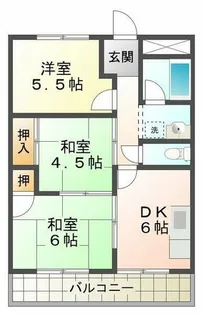 マンション大門【3階】の間取り