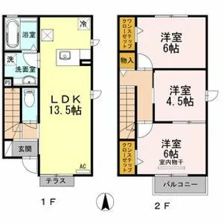 ラフィーナ【1階】の間取り