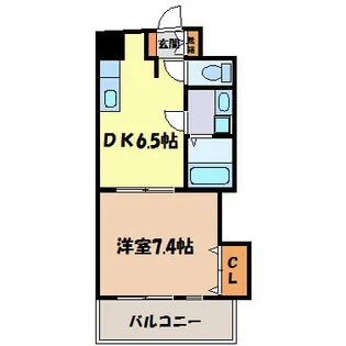 CLAIR HEIWA【7階】の間取り
