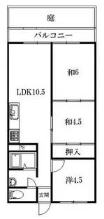マンションあさも【1階】の間取り
