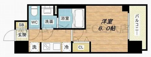 プレサンス大阪天満リバーシア【2階】の間取り
