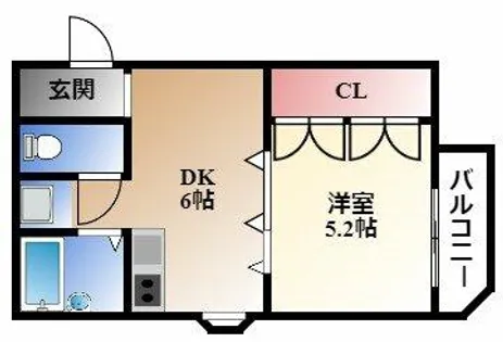 グレイセスヒカリ【2階】の間取り
