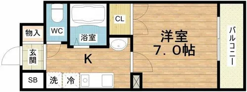 昴MORINOMIYA【5階】の間取り