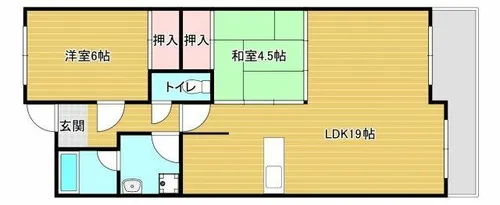 ラポール観音寺【2階】の間取り