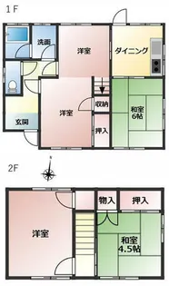 和歌山県和歌山市木ノ本【一戸建】の間取り