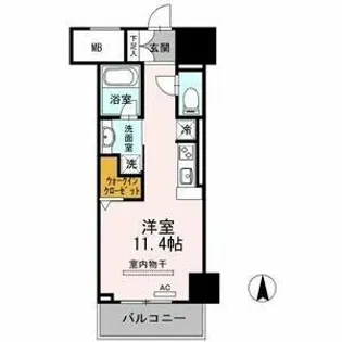 御幸レジデンス丸の内【2階】の間取り