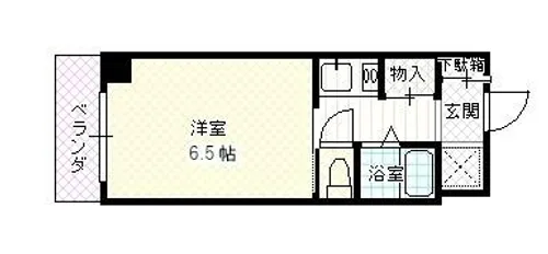 ラフィーネ枚方【1階】の間取り