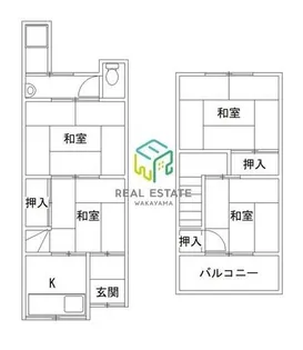 和歌山県和歌山市新在家【一戸建】の間取り