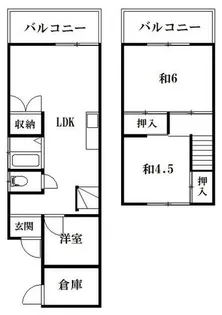 和歌山県和歌山市市小路【一戸建】の間取り