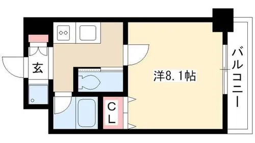 プロシード太閤通【302号室】の間取り