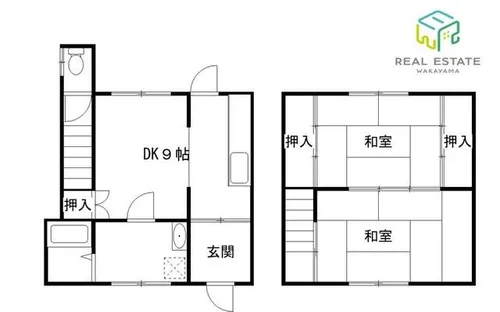 和歌山県和歌山市鷹匠町7丁目【一戸建】の間取り
