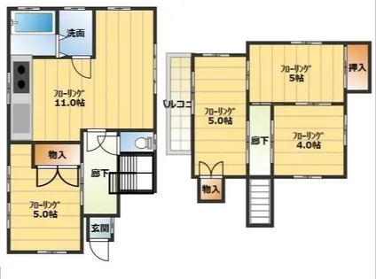 和歌山県岩出市相谷【一戸建】の間取り