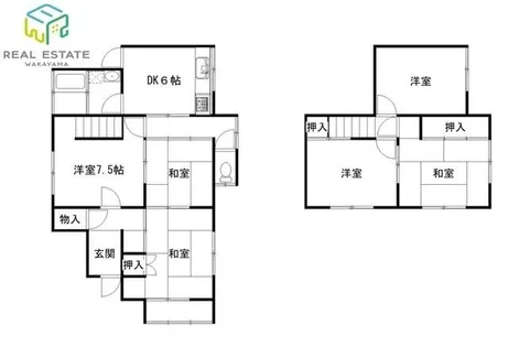 和歌山県岩出市南大池【一戸建】の間取り