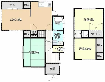 大阪府泉南郡岬町淡輪【一戸建】の間取り
