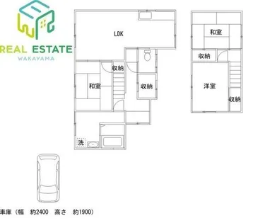 和歌山県和歌山市直川【一戸建】の間取り