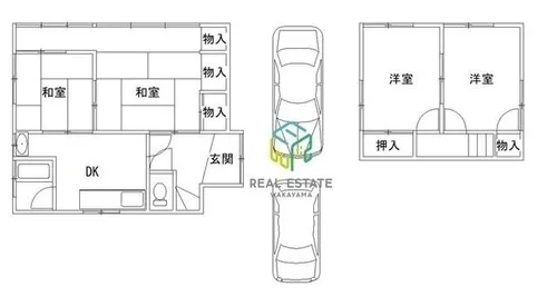 和歌山県和歌山市直川【一戸建】の間取り