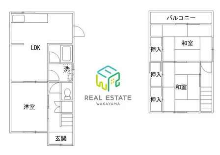 和歌山県和歌山市手平6丁目【一戸建】の間取り