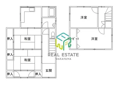 和歌山県和歌山市口須佐【一戸建】の間取り