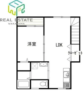 和歌山県和歌山市鳴神【アパート】の間取り