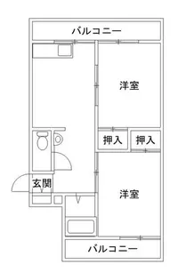 和歌山県和歌山市北島【マンション】の間取り