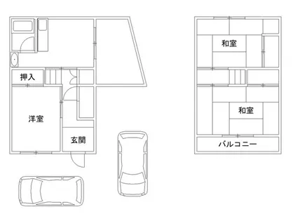 和歌山県和歌山市北【テラスハウス】の間取り