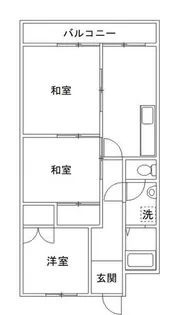 和歌山県岩出市相谷【マンション】の間取り