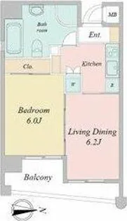 レインボーピア八熊【2階】の間取り