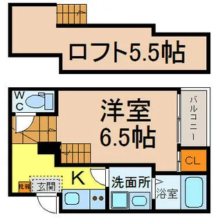 カシミール本陣【105号室】の間取り