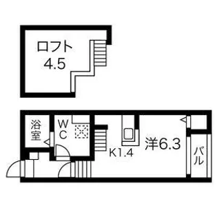 Oak Tree Maison志賀【102号室】の間取り