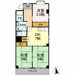 エスプラナード【1階】の間取り
