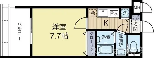 サヴォイエリート【11階】の間取り