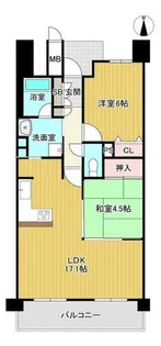 クレアシティ西院高辻通【5階】の間取り