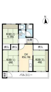 UR鈴蘭台第二【0280302号室】の間取り