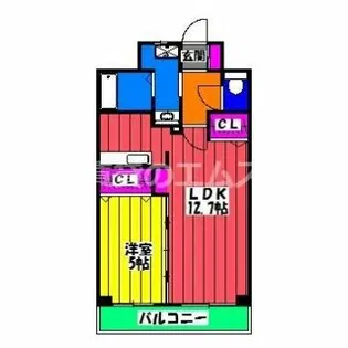 リレ・ポルト博多【1階】の間取り