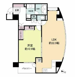グレンパーク梅田北【3階】の間取り