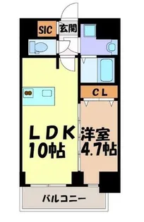 プレサンス広小路通今池【6階】の間取り