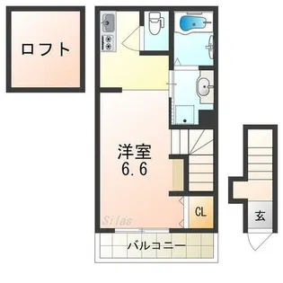 あんしん+草部08-6001【2階】の間取り
