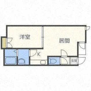 北海道石狩郡当別町北栄町【アパート】の間取り