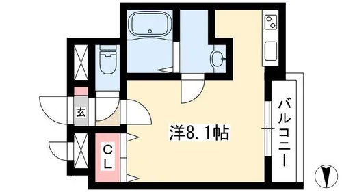 Cherim岩塚【3階】の間取り
