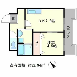 第三吉与門ハイツ【2階】の間取り