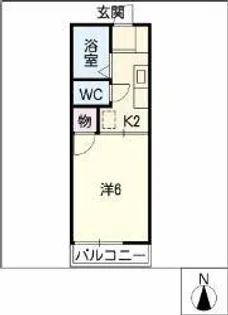 ハイツアイカ松本【203号室】の間取り
