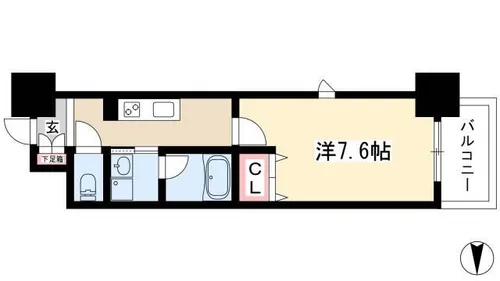 The Residence Imaike【3階】の間取り