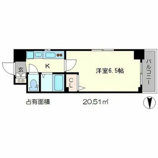 エステムプラザ京都烏丸五条【10階】の間取り