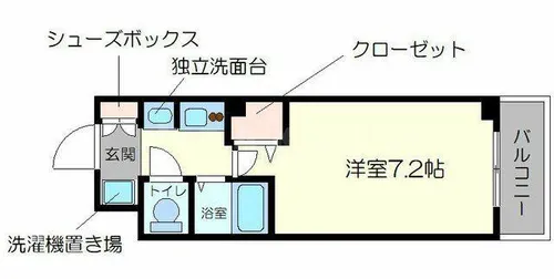 エステムプラザ京都烏丸五条【2階】の間取り