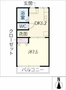 鶴見ハイム【1階】の間取り