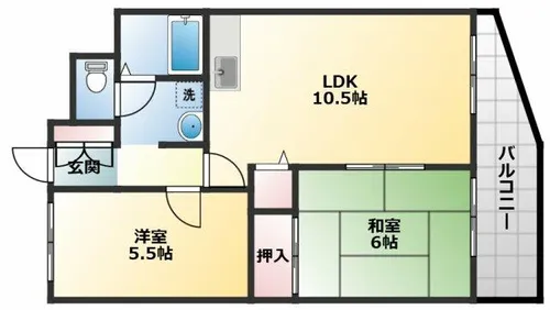 サンルミエール【2階】の間取り